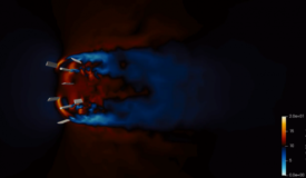 Visualize This 2018 winning visualization of wind flowing through turbines