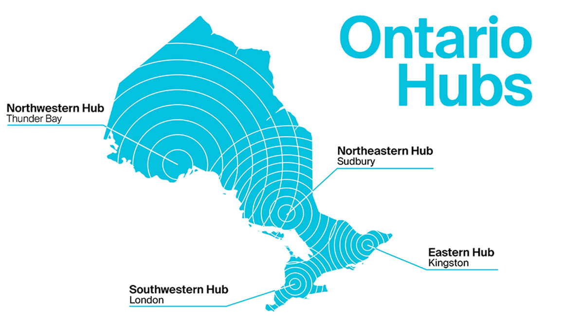 Ontario Hubs Map